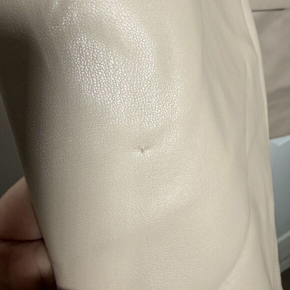 Vegan Leather Blazer with Corset Tie Back, Size Small (NWT) - Picture 8 of 8